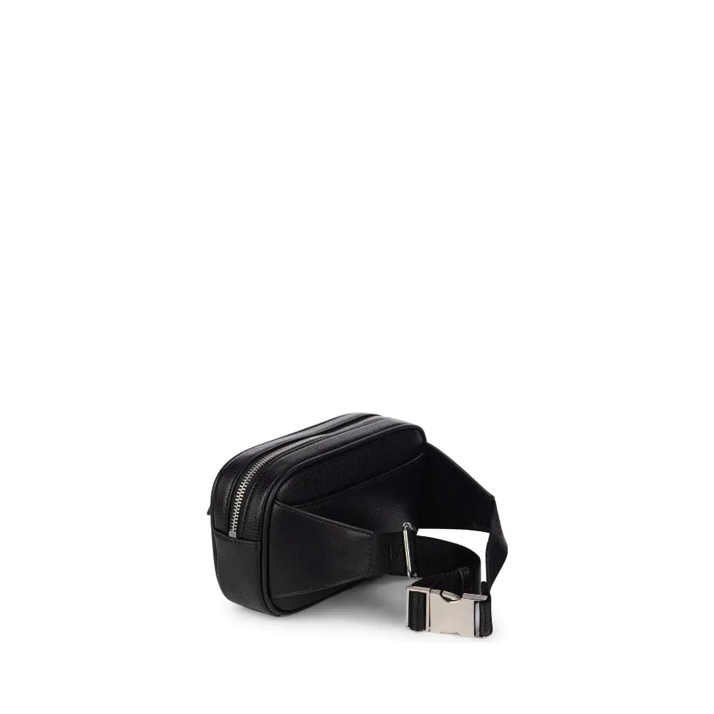 Lambert - The Marina - Black Vegan Leather Waist Bag