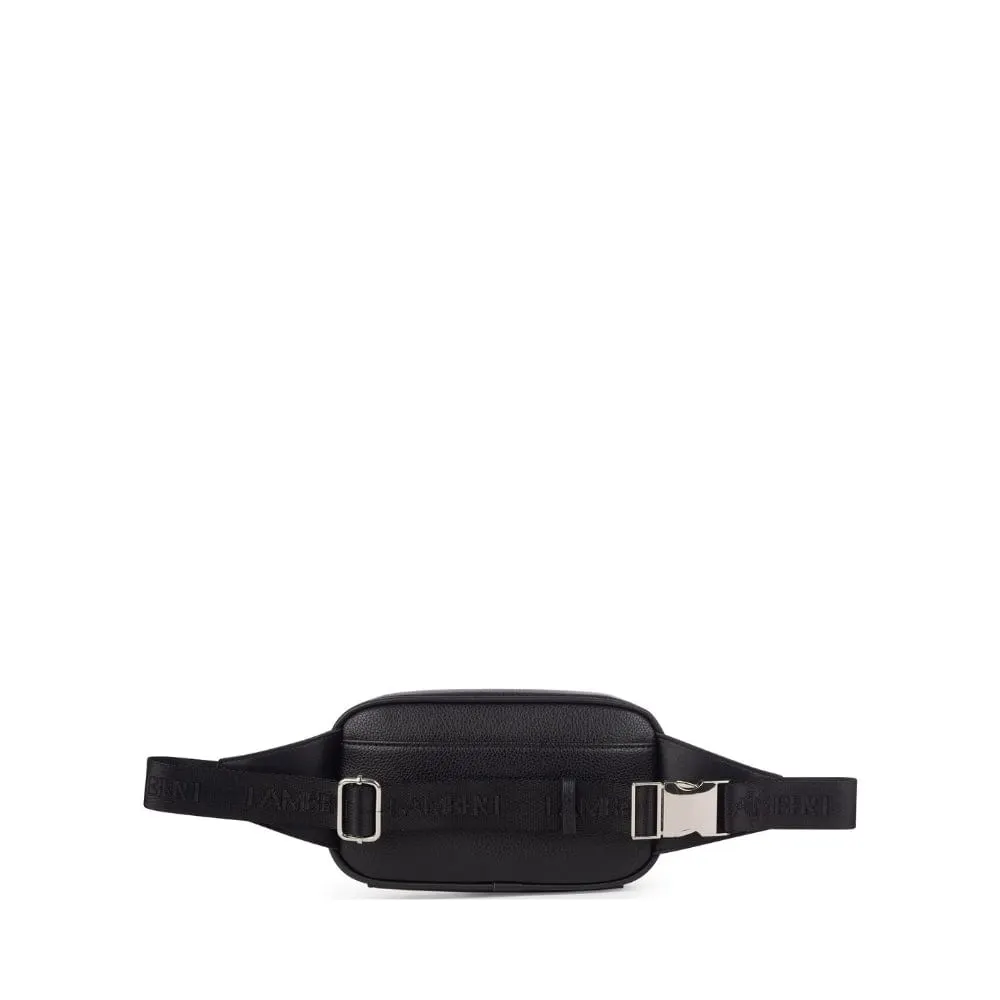 Lambert - The Marina - Black Vegan Leather Waist Bag