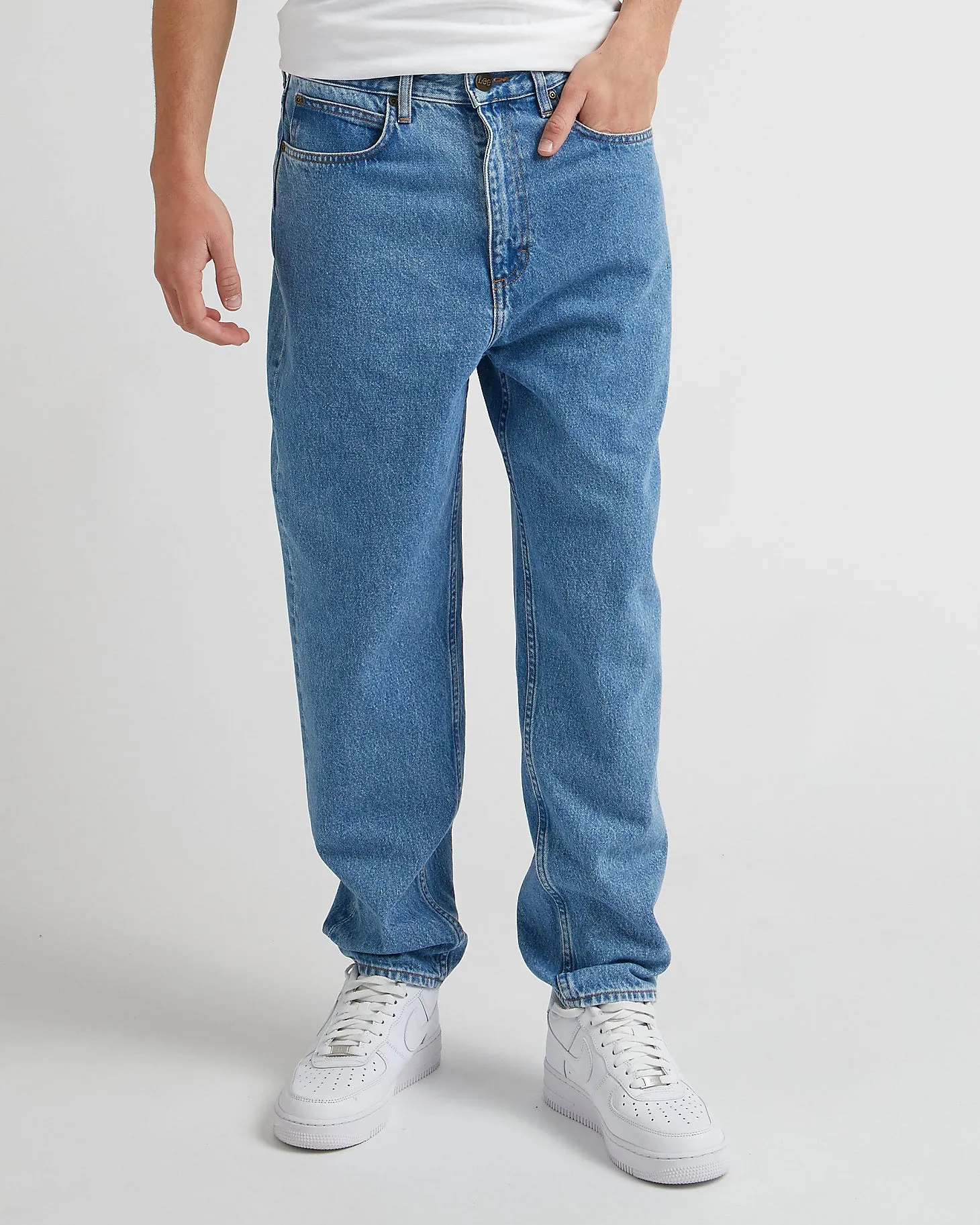 Lee Easton Loose Tapered Mens Jeans - Stone Free