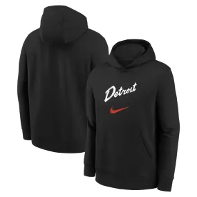 Lids Youth Nike Black Detroit Pistons 2023/24 City Edition Essential Pullover Hoodie