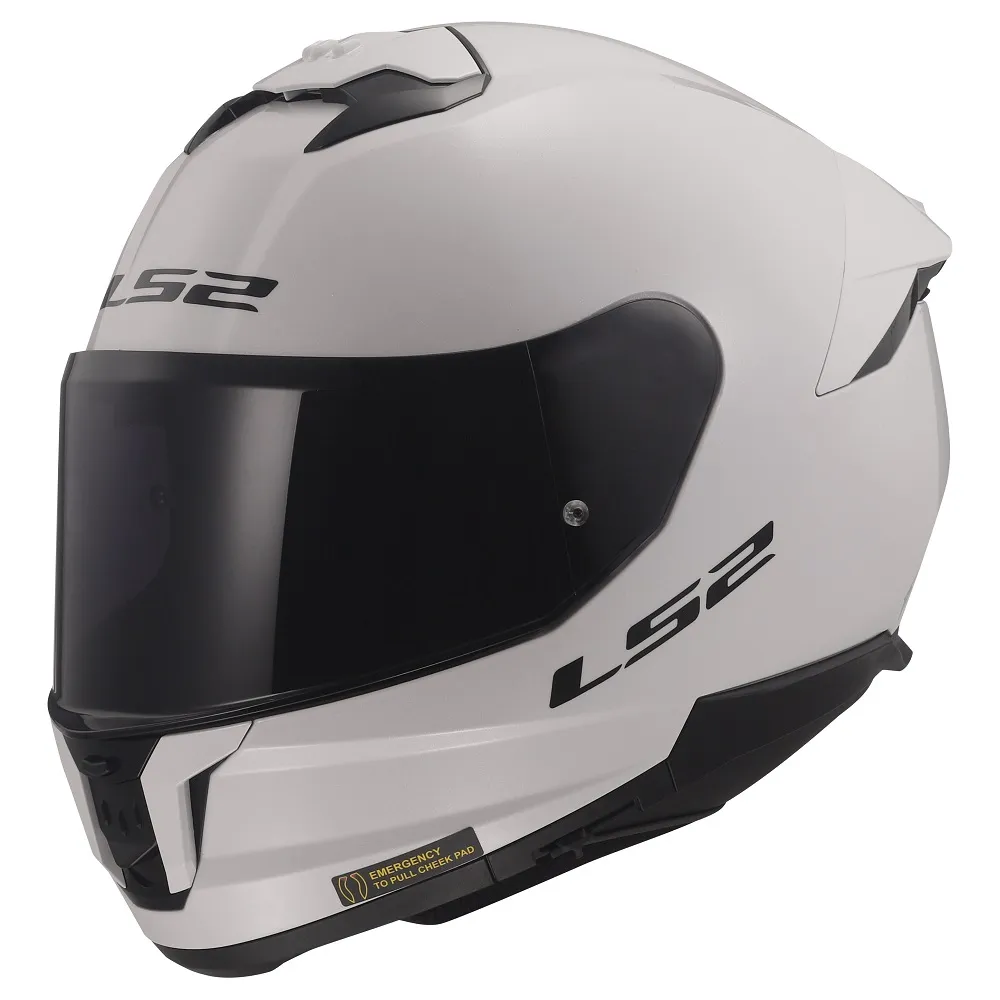 LS2 FF808 Stream II Plain Helmet - White