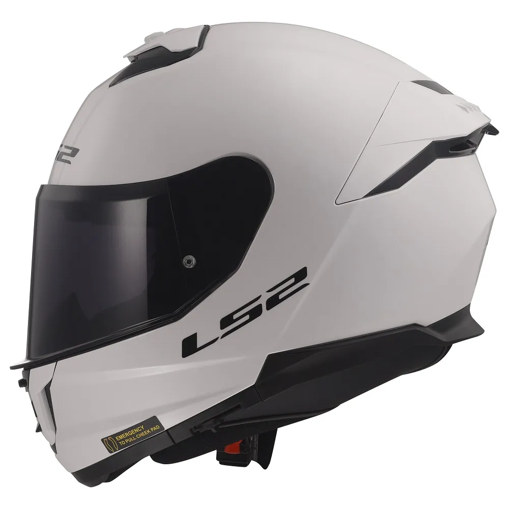 LS2 FF808 Stream II Plain Helmet - White