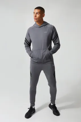 Man Active Training ¼ Zip Hoodie Tracksuit | boohooMAN UK