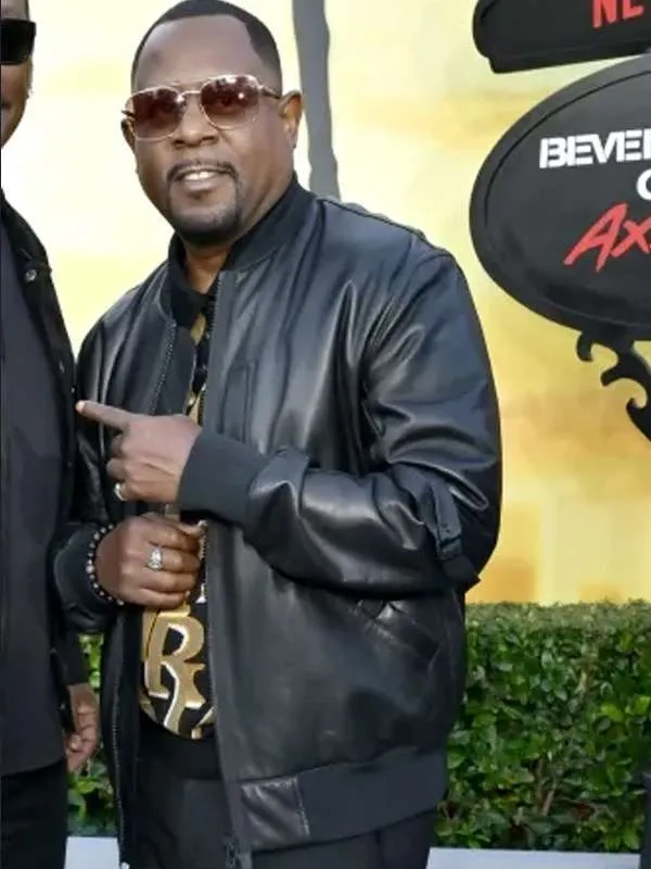 Martin Lawrence Beverly Hills Cop Axel F Premiere Leather Jacket