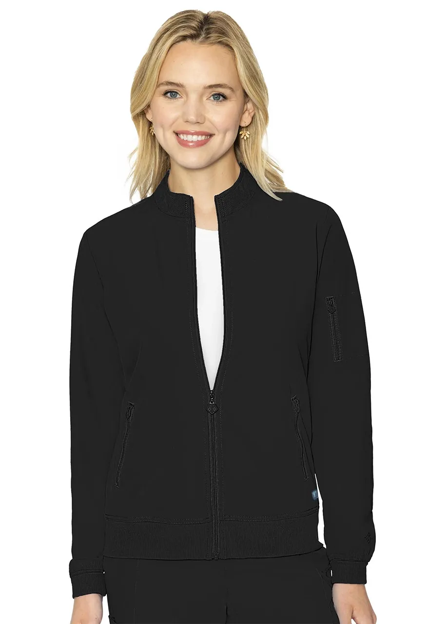 Med Couture Med Couture Peaches Women's Zip Front Warm-Up Jacket #MC8674