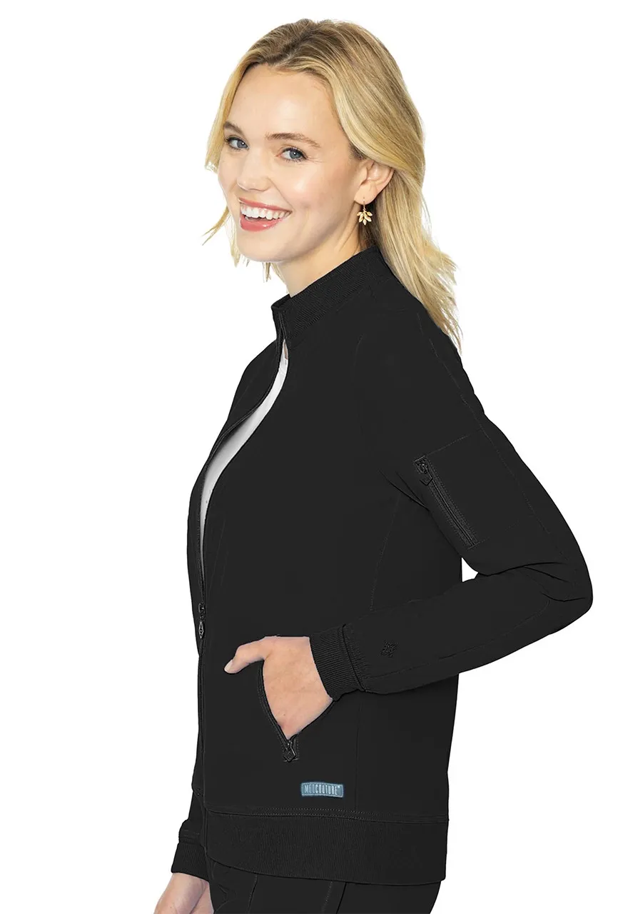 Med Couture Med Couture Peaches Women's Zip Front Warm-Up Jacket #MC8674