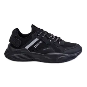 Men's Light Sneakers Memory Foam System Big Star LL174150 Black