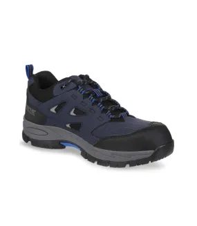 Mens mudstone safety trainers navy/oxford blue Regatta