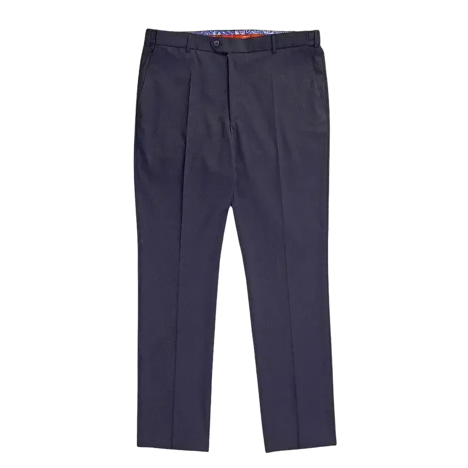 Meyer Oslo Soft Gabardine Trousers in Navy