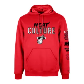 Miami Heat New Era 2023 Heat Culture City Edition Pullover Hoodie - Red