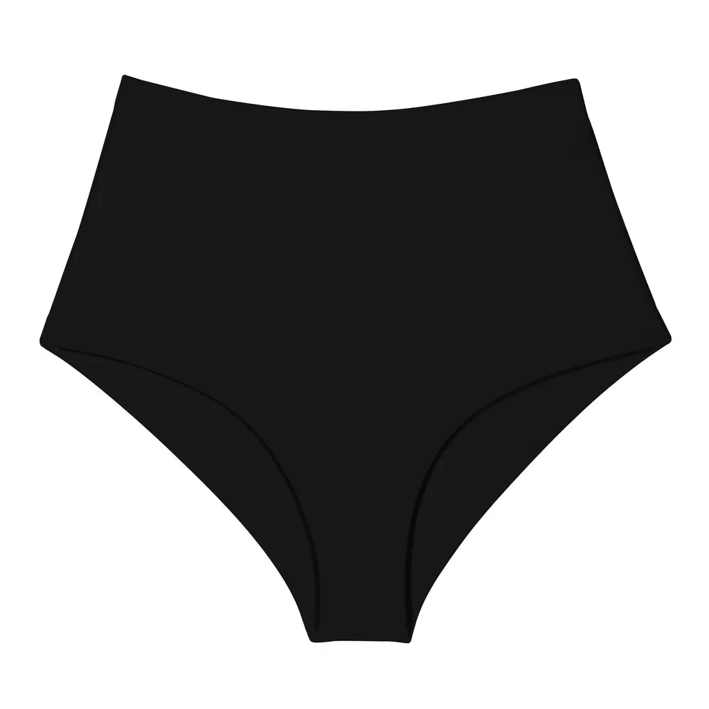 Mikoh: Lami High-Waisted Bikini Bottom - Black