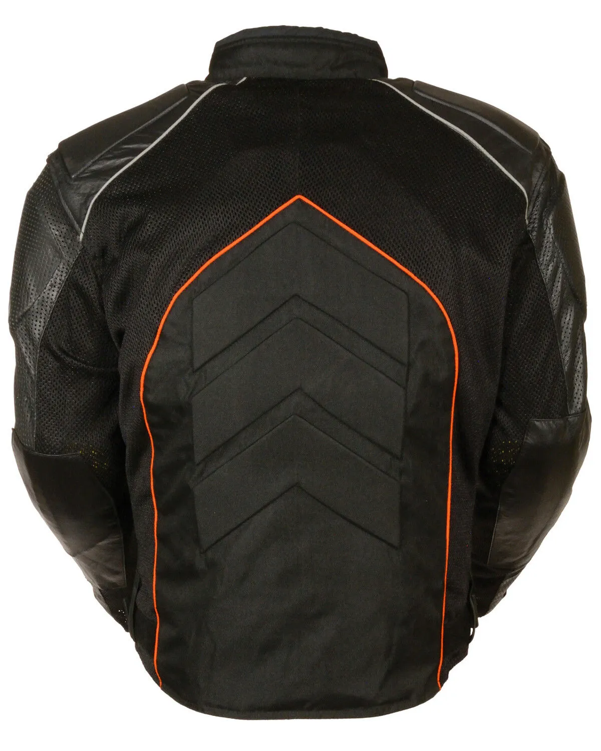 Milwaukee Leather Men's Combo Leather Textile Mesh Racer Jacket - 3X