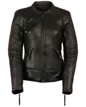 Milwaukee Leather Women's Concealed Carry Embroidered Phoenix Leather Jacket - 4X