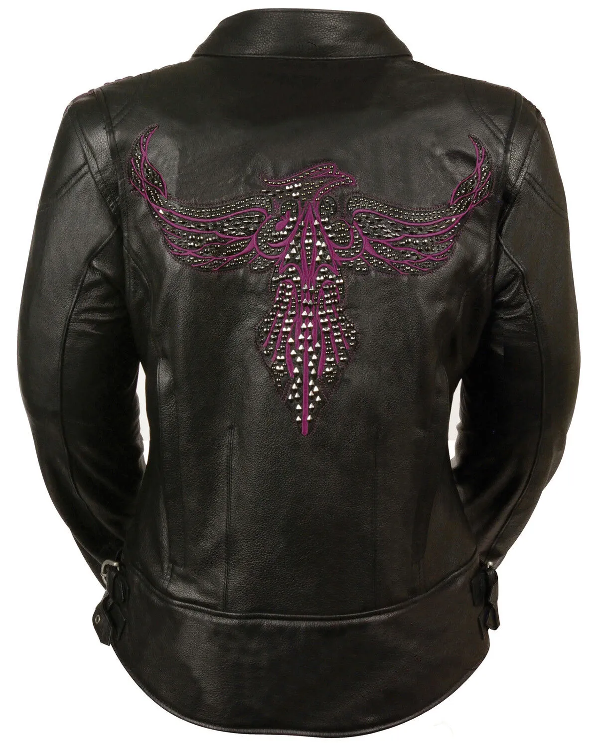 Milwaukee Leather Women's Concealed Carry Embroidered Phoenix Leather Jacket - 4X