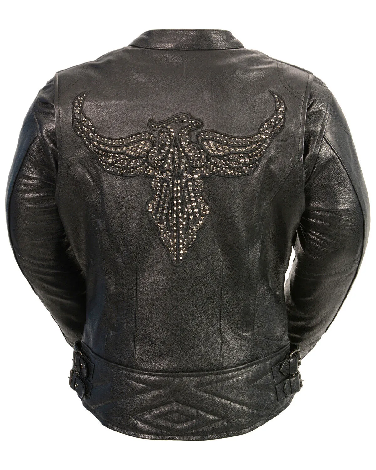 Milwaukee Leather Women's Concealed Carry Embroidered Phoenix Leather Jacket