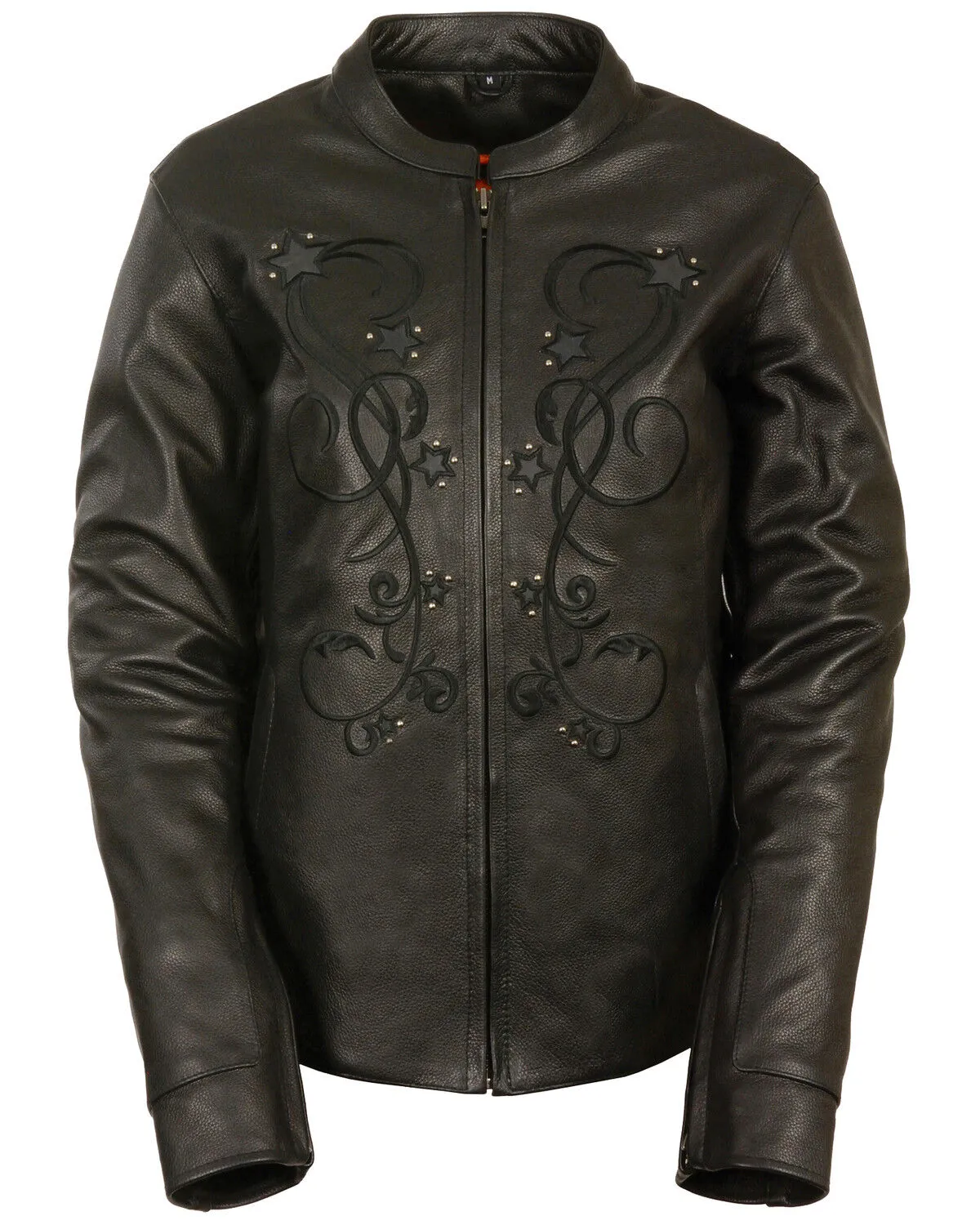 Milwaukee Leather Women's Reflective Star Leather Jacket