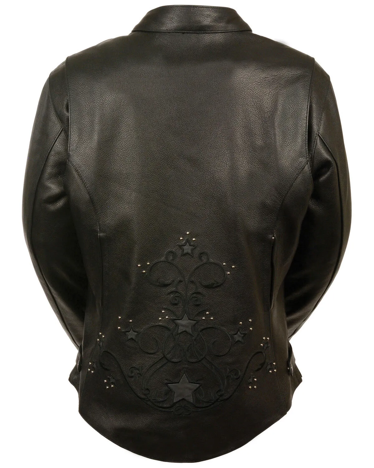 Milwaukee Leather Women's Reflective Star Leather Jacket