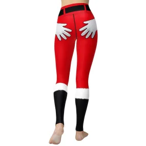 Naughty Santa Outfit Yoga Leggings