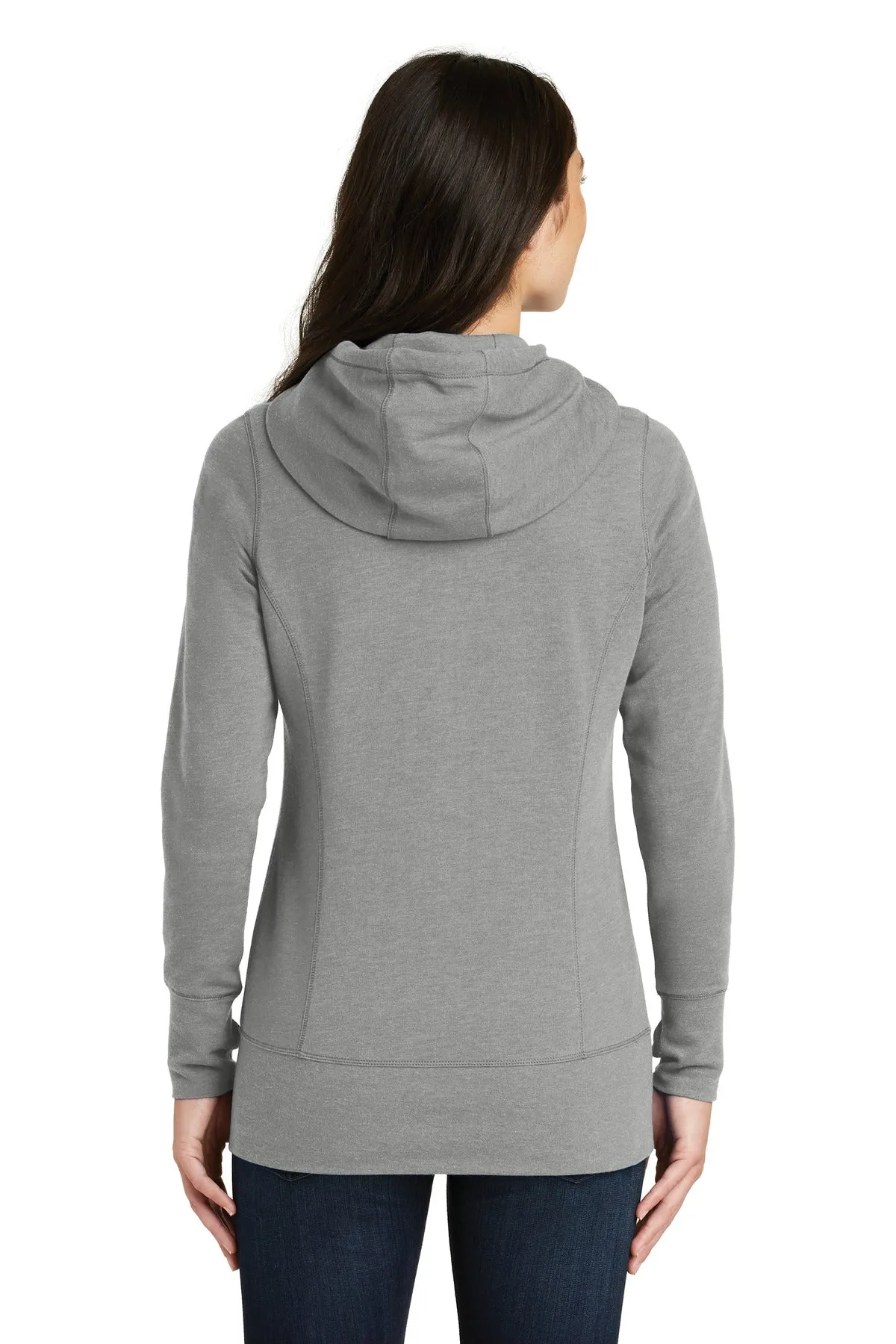 New Era Women's Tri-Blend Fleece Full-Zip Hoodie. LNEA511