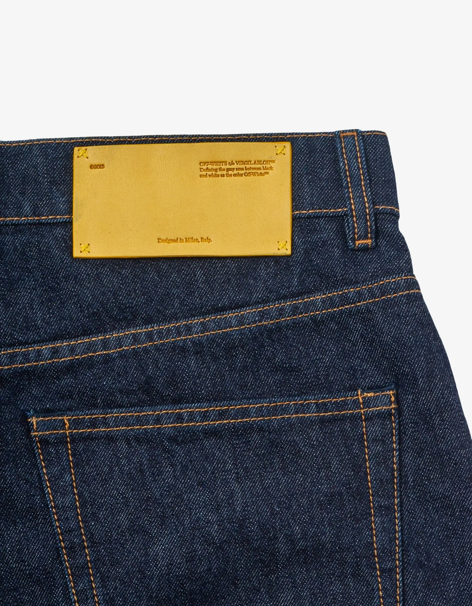 Off-White Blue Wave Off Skate Carpenter Jeans