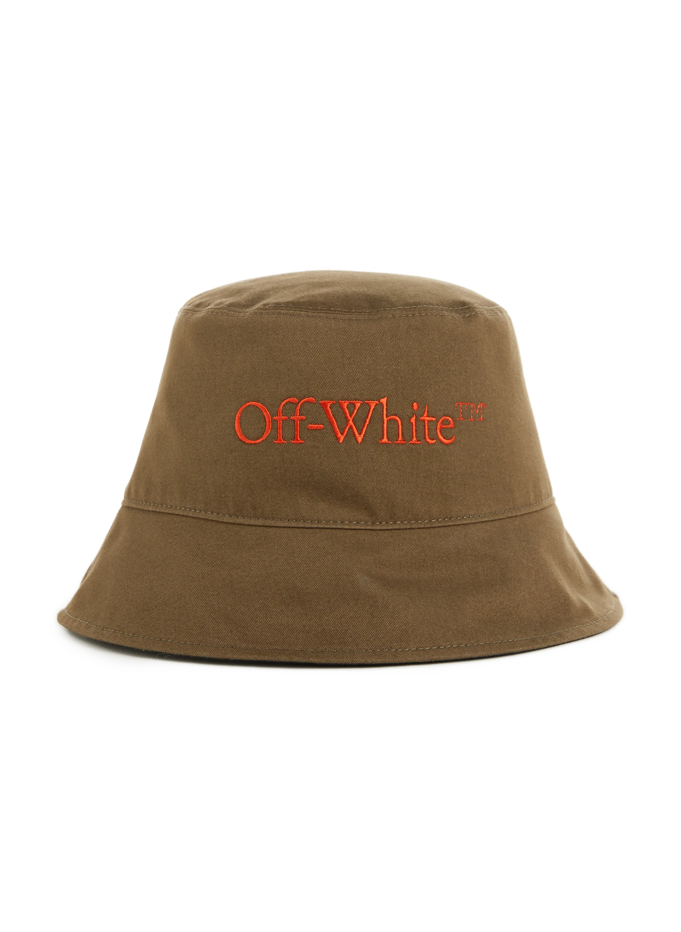 Off-white  Reversible cotton bucket hat - Green