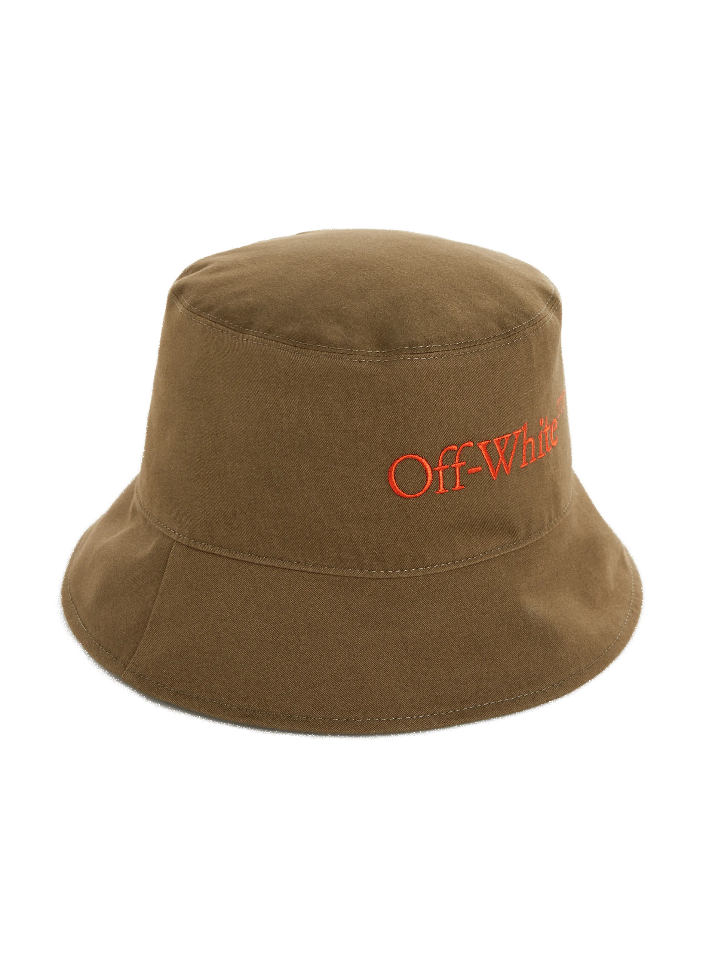 Off-white  Reversible cotton bucket hat - Green