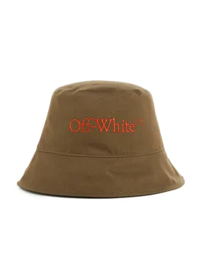 Off-white  Reversible cotton bucket hat - Green