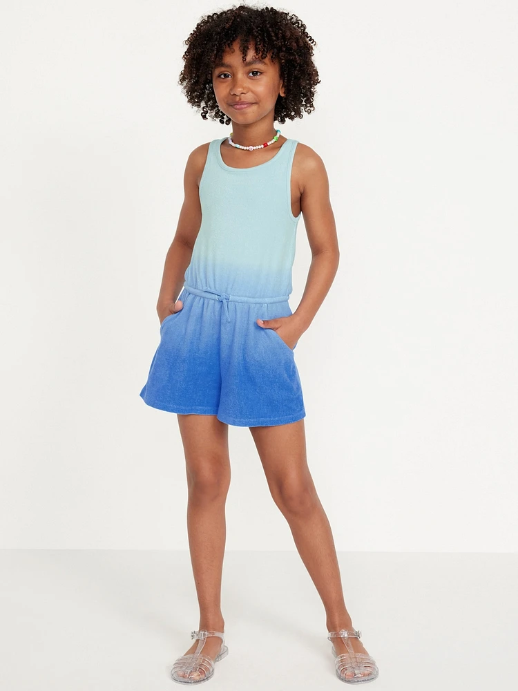 Old Navy Sleeveless Terry Cinched-Waist Romper for Girls