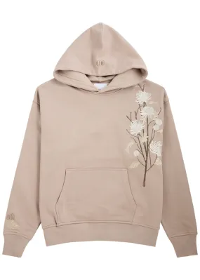 ONLY THE BLIND Ogiku floral-embroidered hooded cotton sweatshirt -                         -                     -              