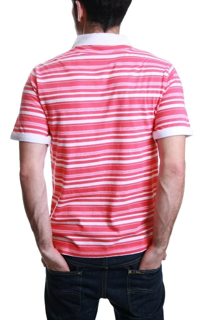 Original Penguin Geranium Red Striped Polo