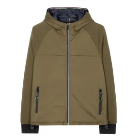 PAUL SMITH Khaki Hooded Media Jacket | Menswear Online