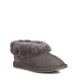  Platinum Made in AU Albany Fold Down Slipper in Charcoal  