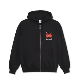 Polar Default Zip Hoodie - Welcome to the New Age / Black