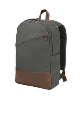 Port Authority  Cotton Canvas Backpack. BG210