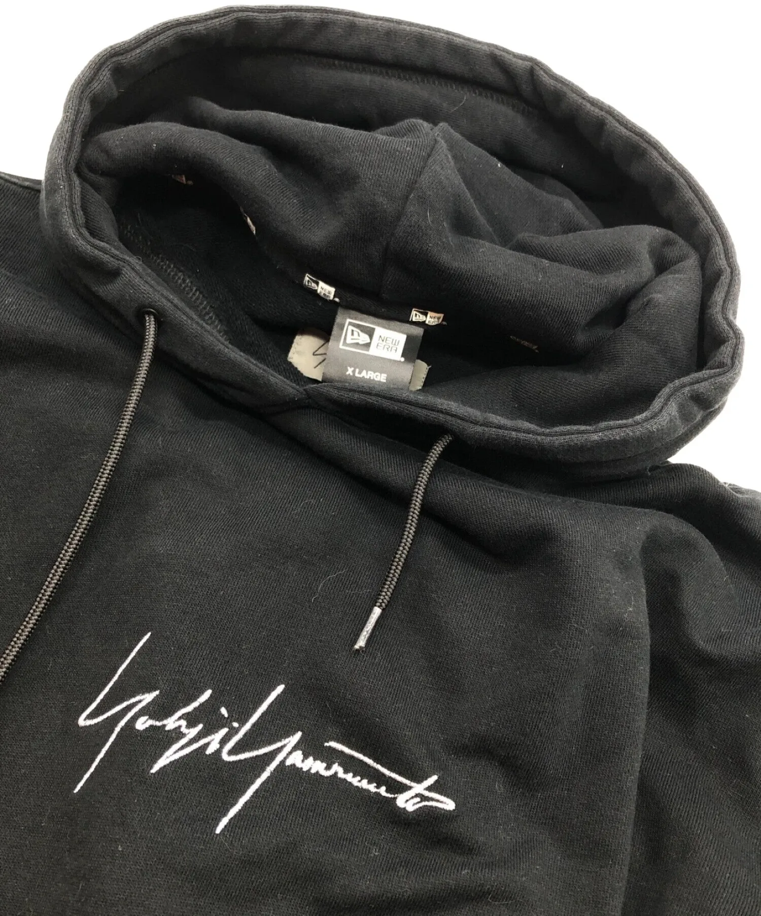 [Pre-owned] YOHJI YAMAMOTO NEW ERA Signature Logo Sweat Pullover Hoodie HV-T40-077