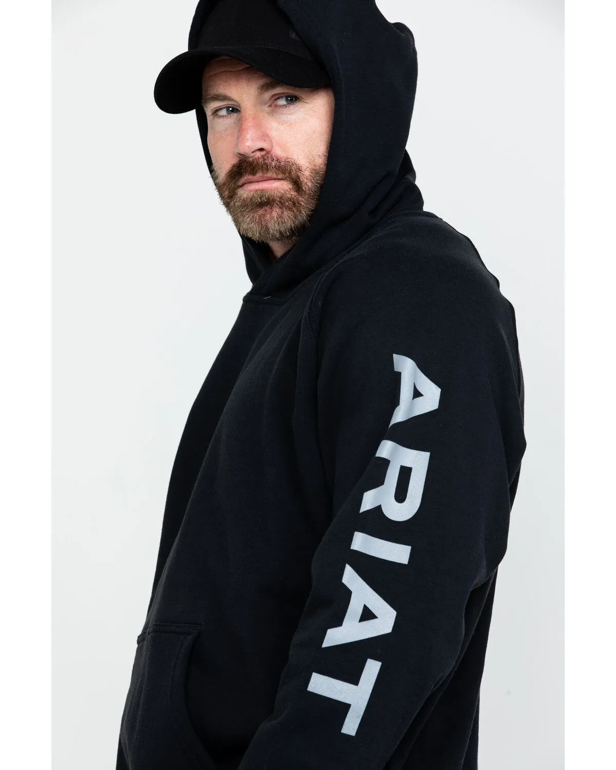 Product Name:  Ariat Men's FR Primo Fleece Logo Hooded Work Sweatshirt