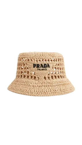 Raffia Bucket Hat - Natural