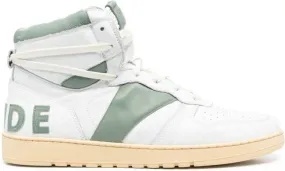 RHUDE Rhecess-Hi leather sneakers White