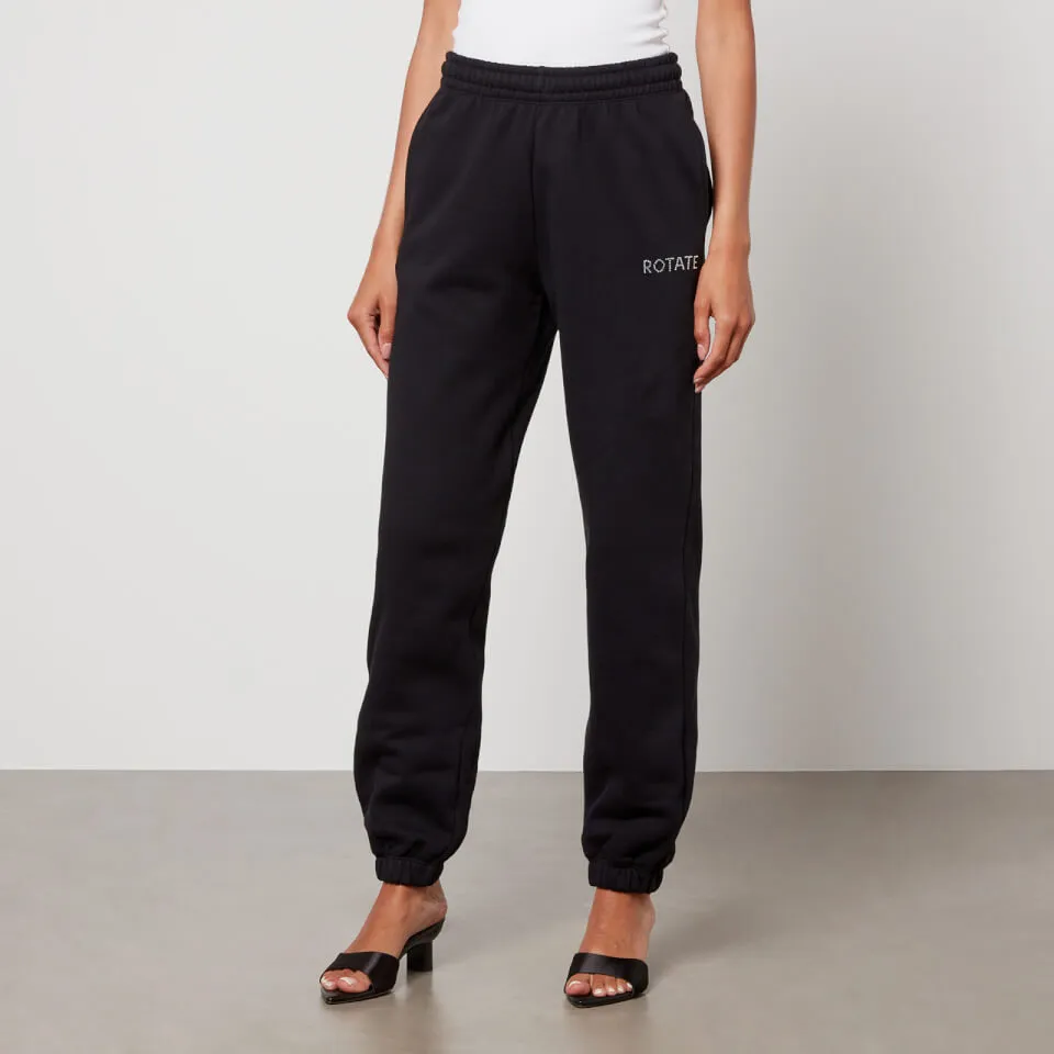 ROTATE Logo-Embellished Organic Cotton Joggers - S | Coggles