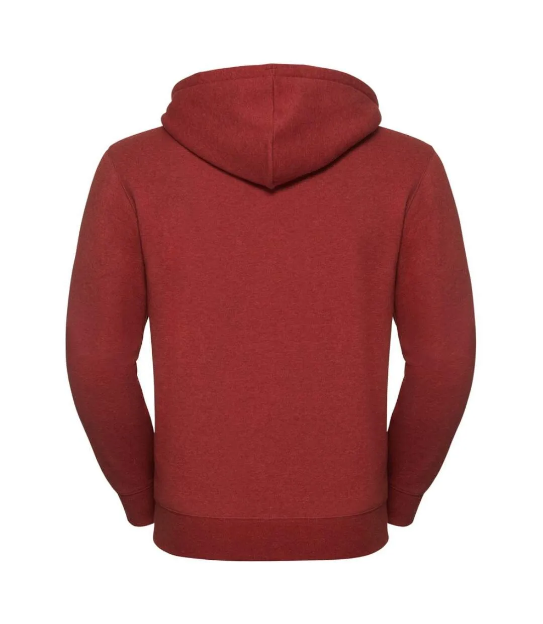 Russell Mens Authentic Melange Zip Hoodie (Brick Red Melange) - UTPC3694