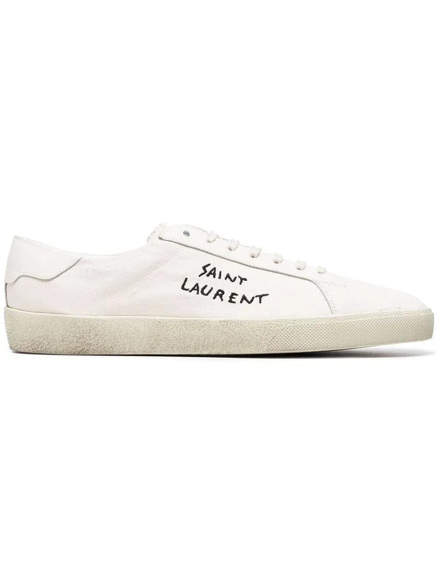 Saint Laurent    Saint Laurent Court Classic Sl/06 Canvas Sneakers