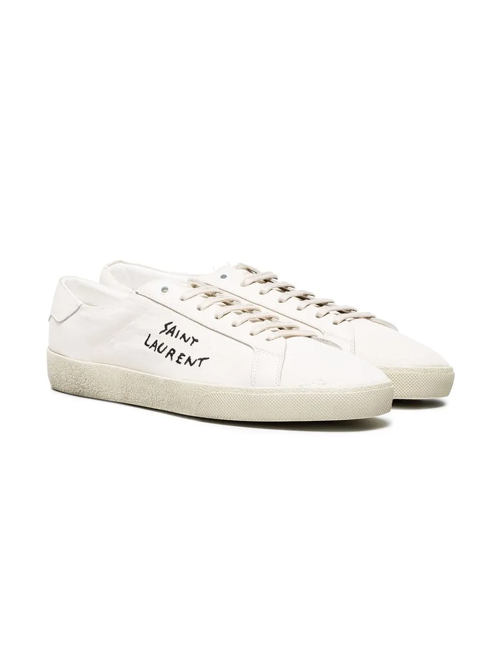 Saint Laurent    Saint Laurent Court Classic Sl/06 Canvas Sneakers