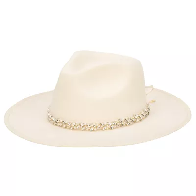 San Diego Hat Company Women's The One Felt Cowboy Hat with Pearls