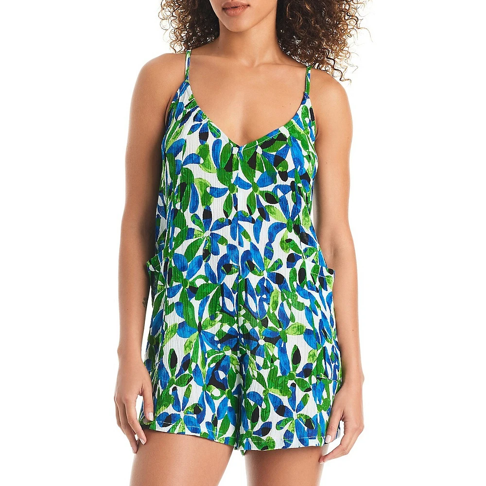 Sanctuary Jigsaw Petal Gauze Coverup Romper