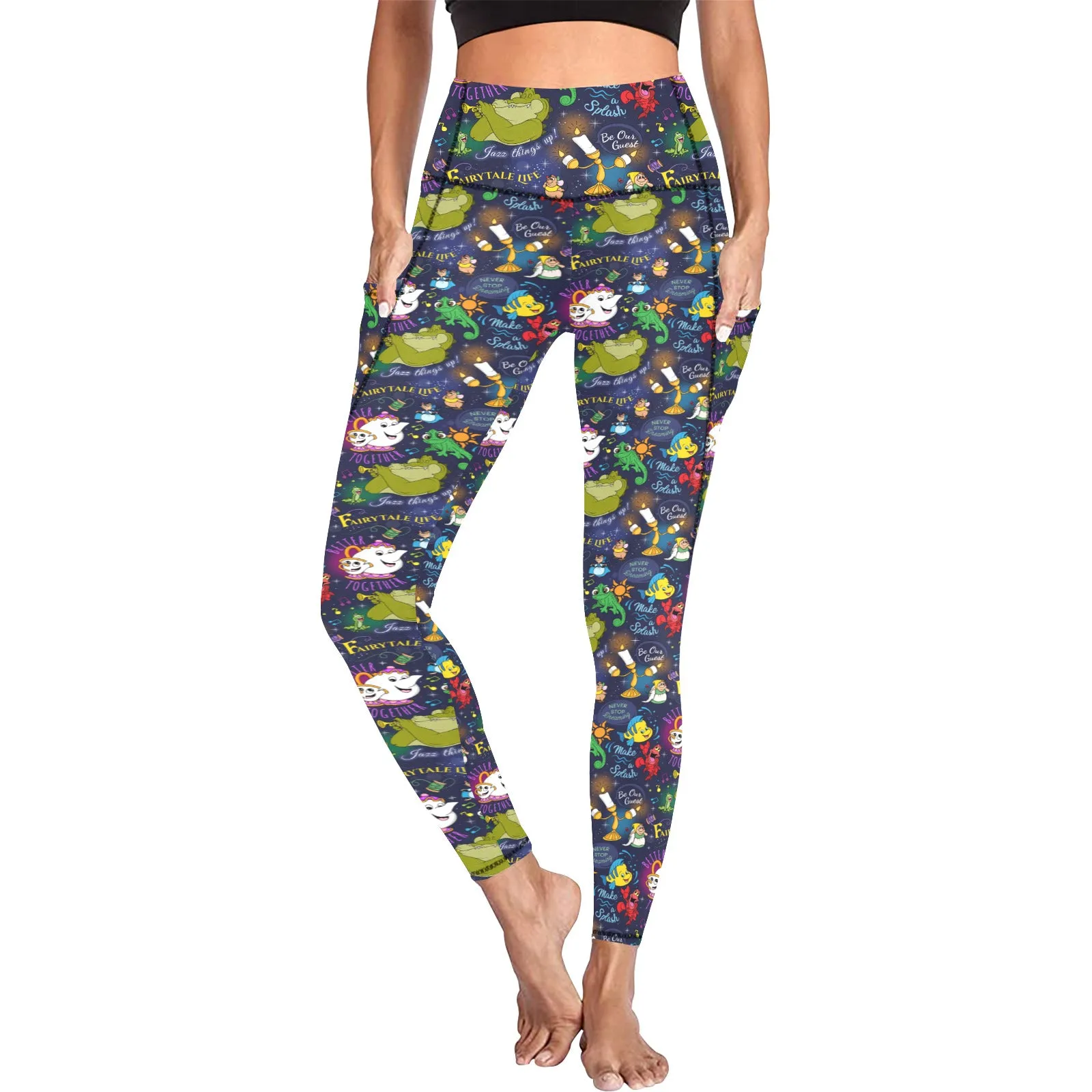 Sidekicks Women's Athletic Leggings With Pockets