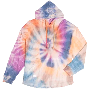 Simply Southern Spiral Tiedye Pullover Waffle Hoodie T-Shirt