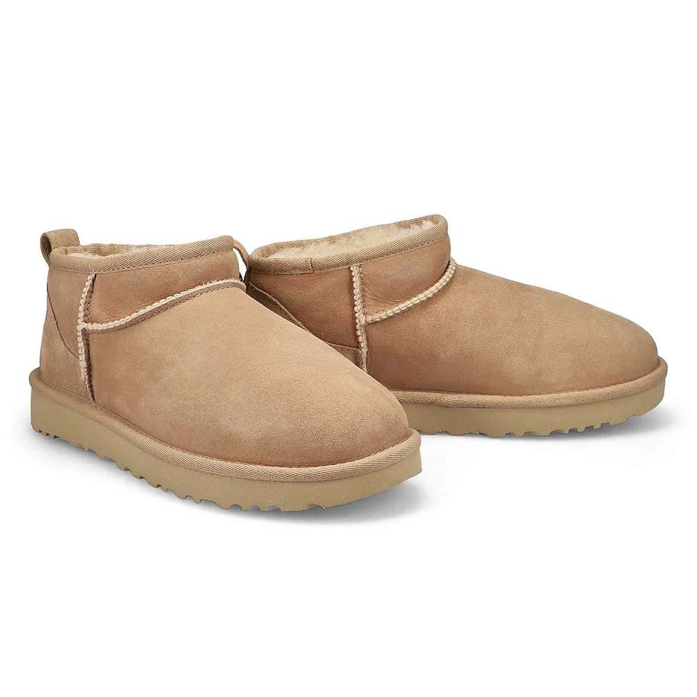 Soft Moc Womens Classic Ultra Mini Boot - Sand