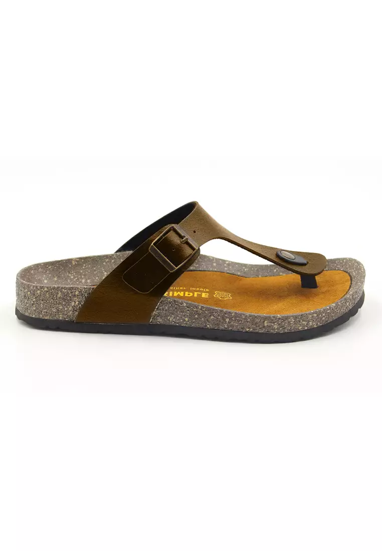 SoleSimple Rome - Camel Leather Sandals & Flip Flops & Slipper