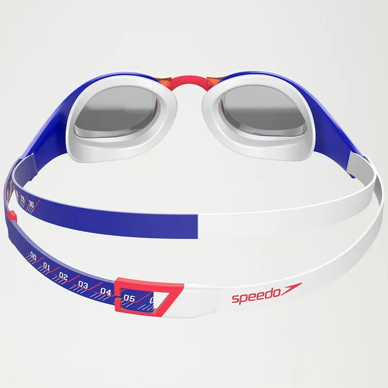 Speedo - Adult Fastskin Pure Focus Mirror Goggles - Red/Blue