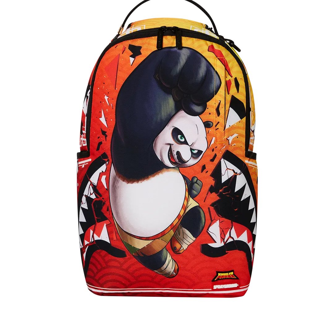 Sprayground Kung Fu Panda Smash Backpack - Orange / Black / White